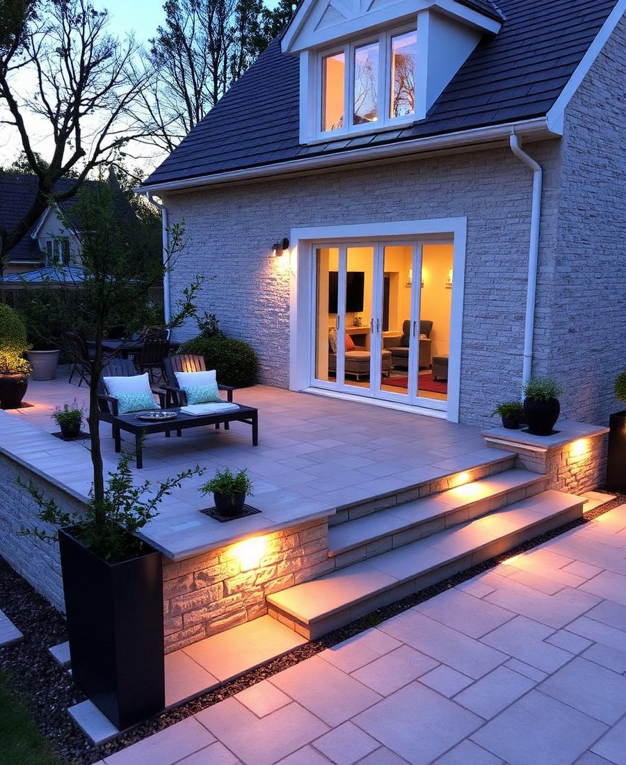 Terrasse en pierre